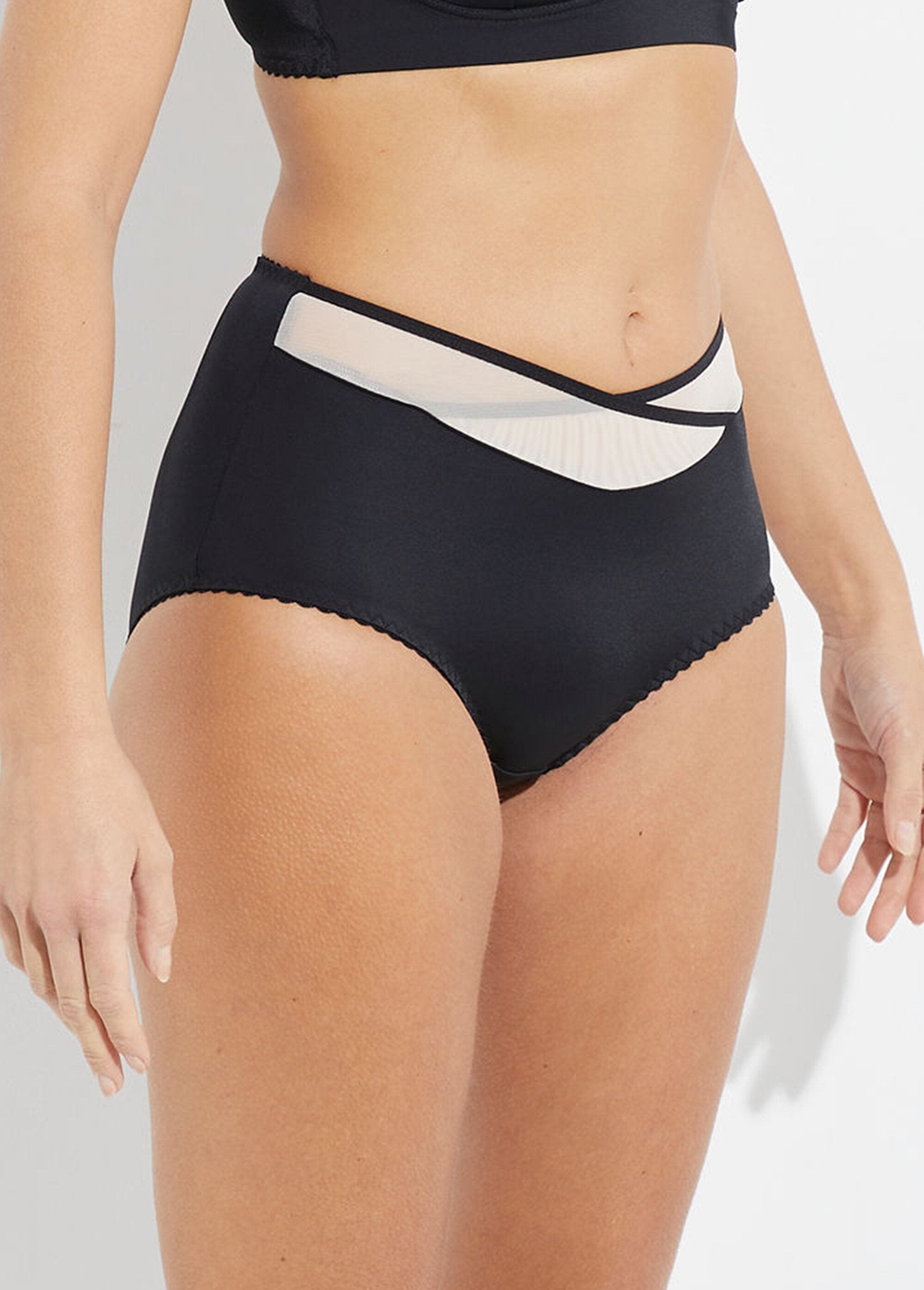 Culotte_midi_taille_normale_tulle_et_microfibre_Noir_DR1_slim