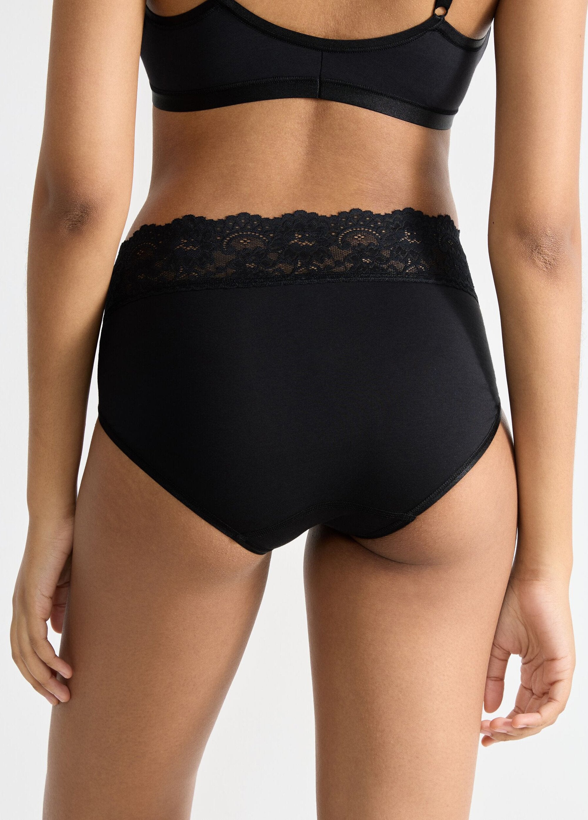 ®_Sloggi_-_Braguita_midi_de_encaje_de_tiro_alto_Negro_DO1_slim
