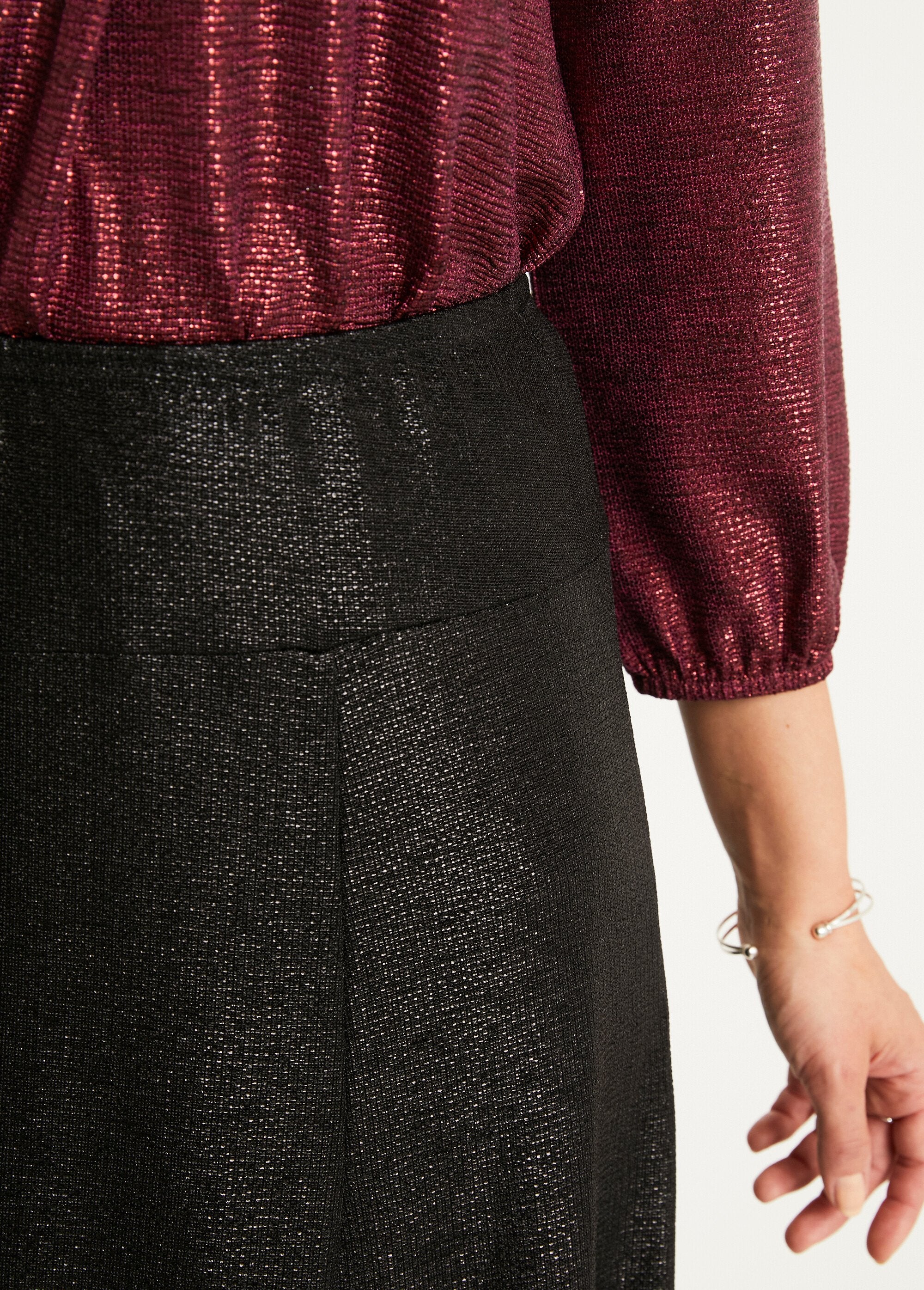 Falda_midi_evasé_de_punto_brillante_Negro_DE2_slim