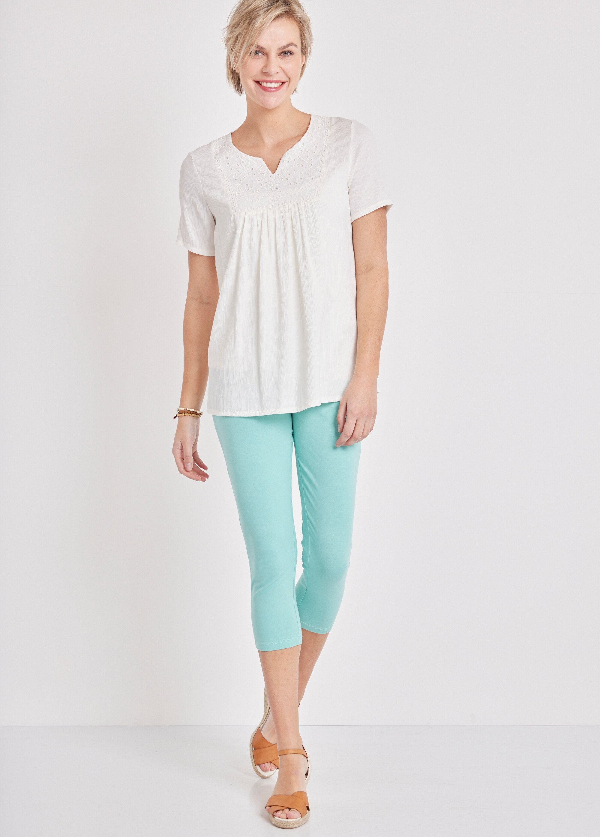 Leggings_cortos_de_algodón_liso_o_estampado_Verde_agua_simple_SF1_slim