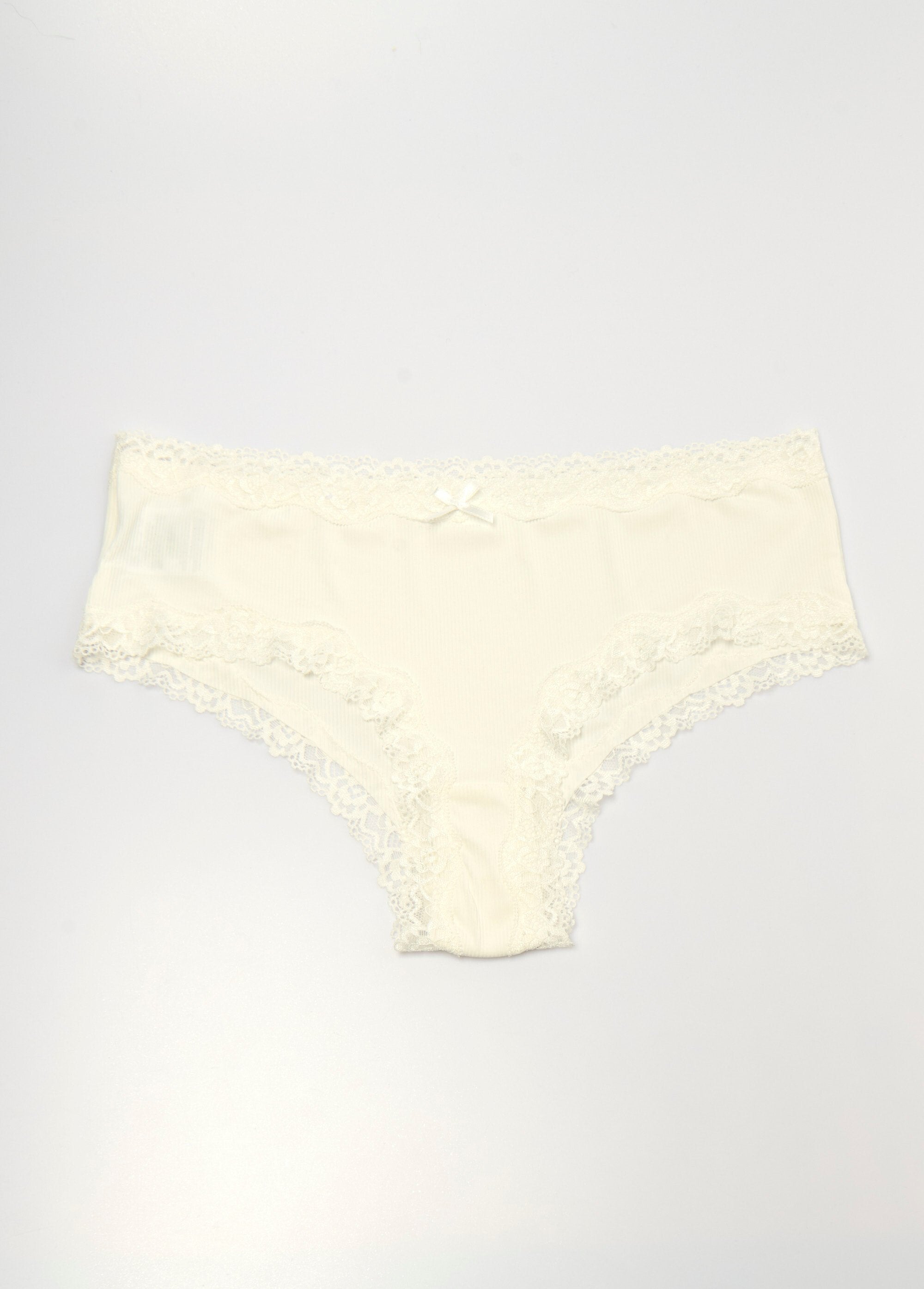 Pack_de_2_shorties_de_microfibra_con_borde_de_encaje_Blanco_y_rosa_DE1_slim