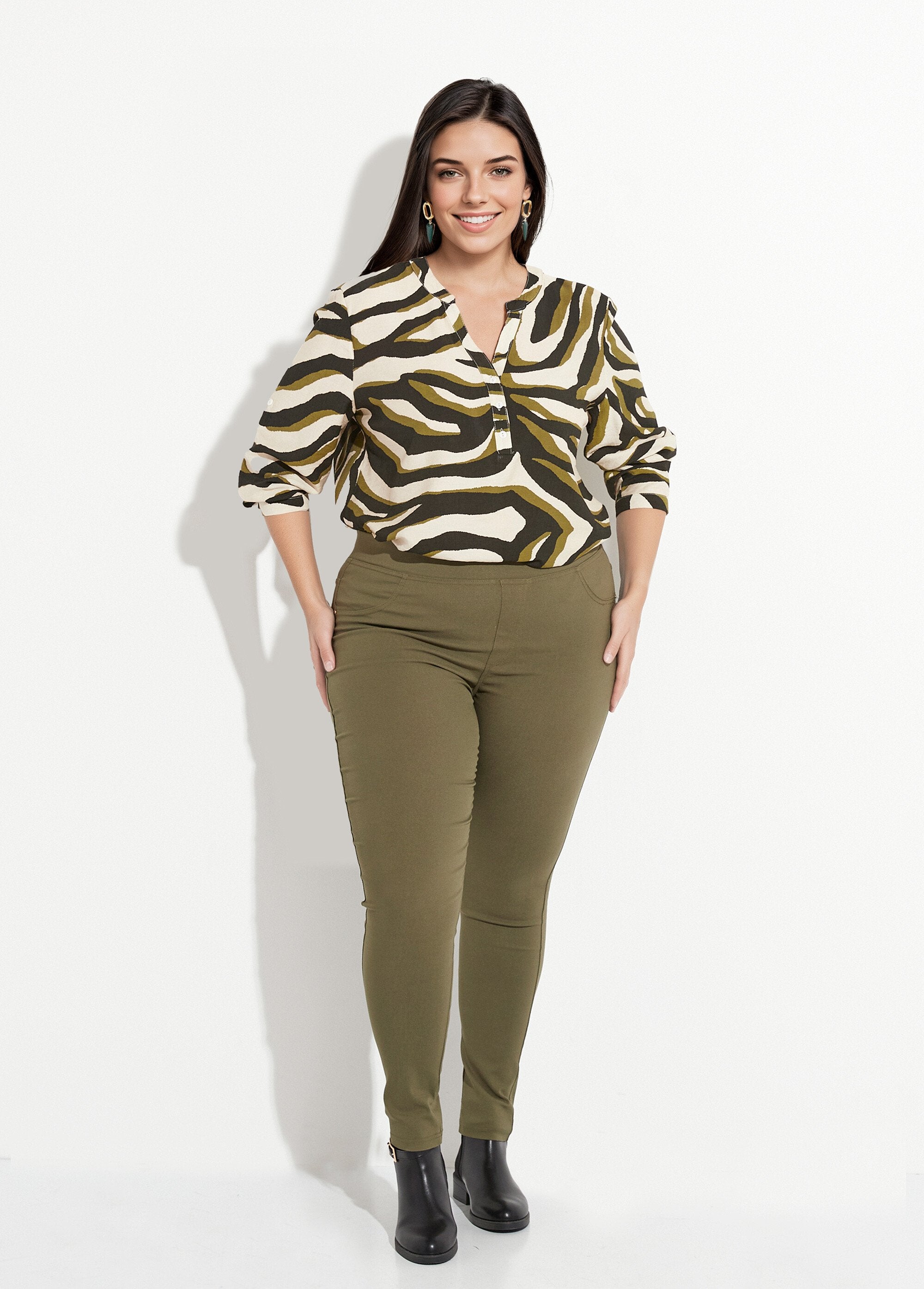 Pantalones_elásticos_con_cintura_elástica_Caqui_SF1_curvy