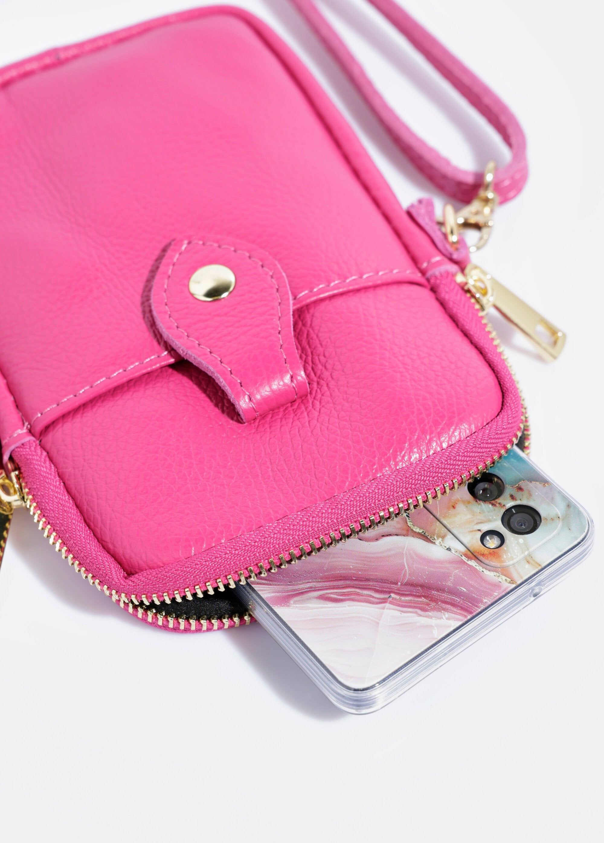 Funda_de_cuero_con_cremallera_para_teléfono_Magenta_DE1_slim