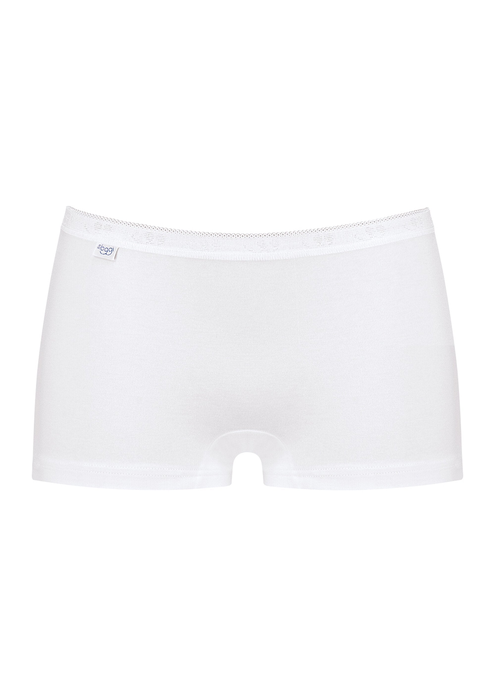 ®_Sloggi_-_Short_Basic+_de_algodón_elástico,_liso_Blanco,_Blanca_DE1_slim