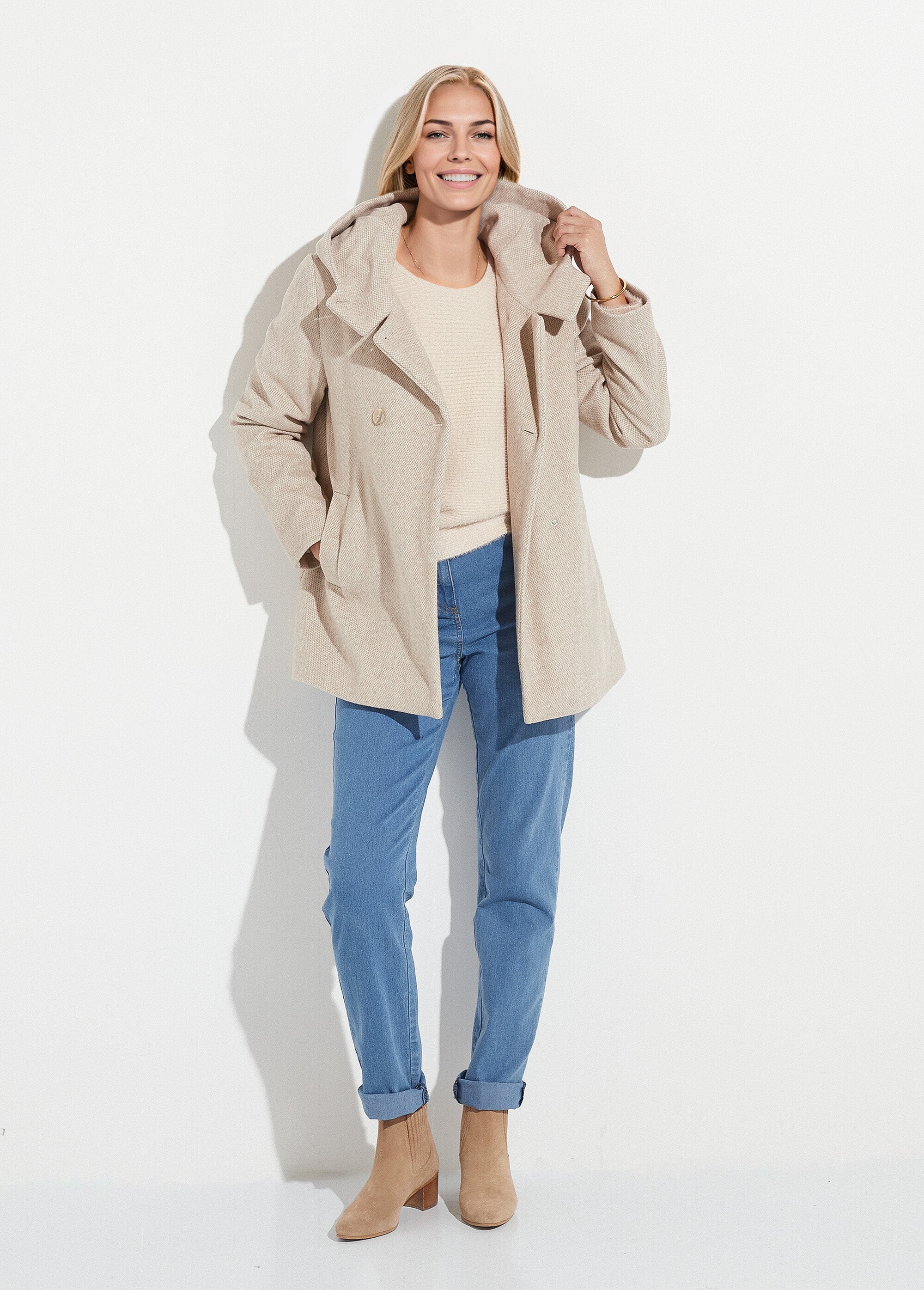 Chaqueta_de_abrigo_de_lana_de_tweed_con_doble_botonadura_y_capucha_Beige_SF1_slim