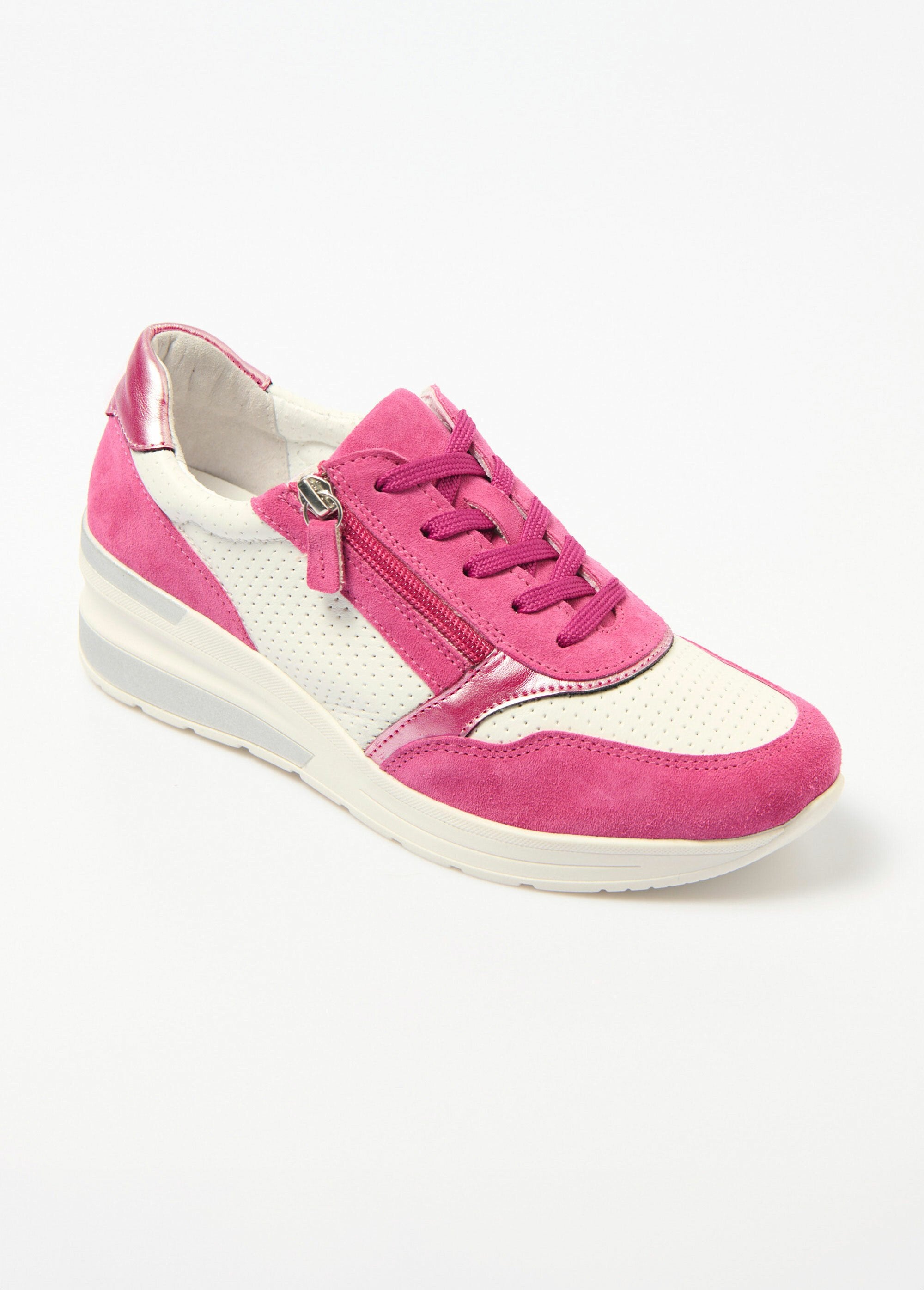 Deportivas_cuña_ancha_de_piel_fucsia_y_blanco_FA1_slim