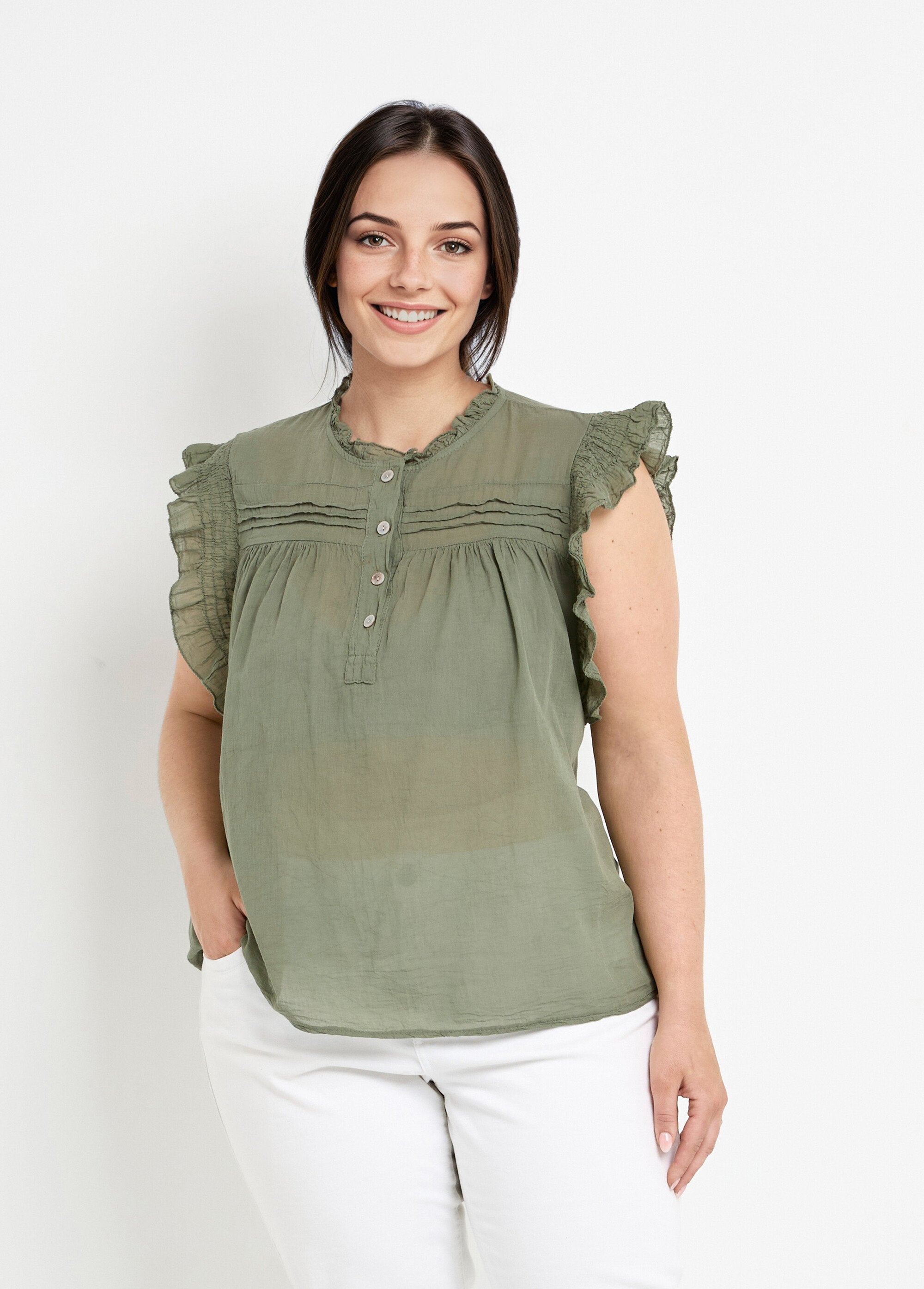 Blusa_de_voile_de_algodón_sin_mangas_Caqui_FA1_curvy