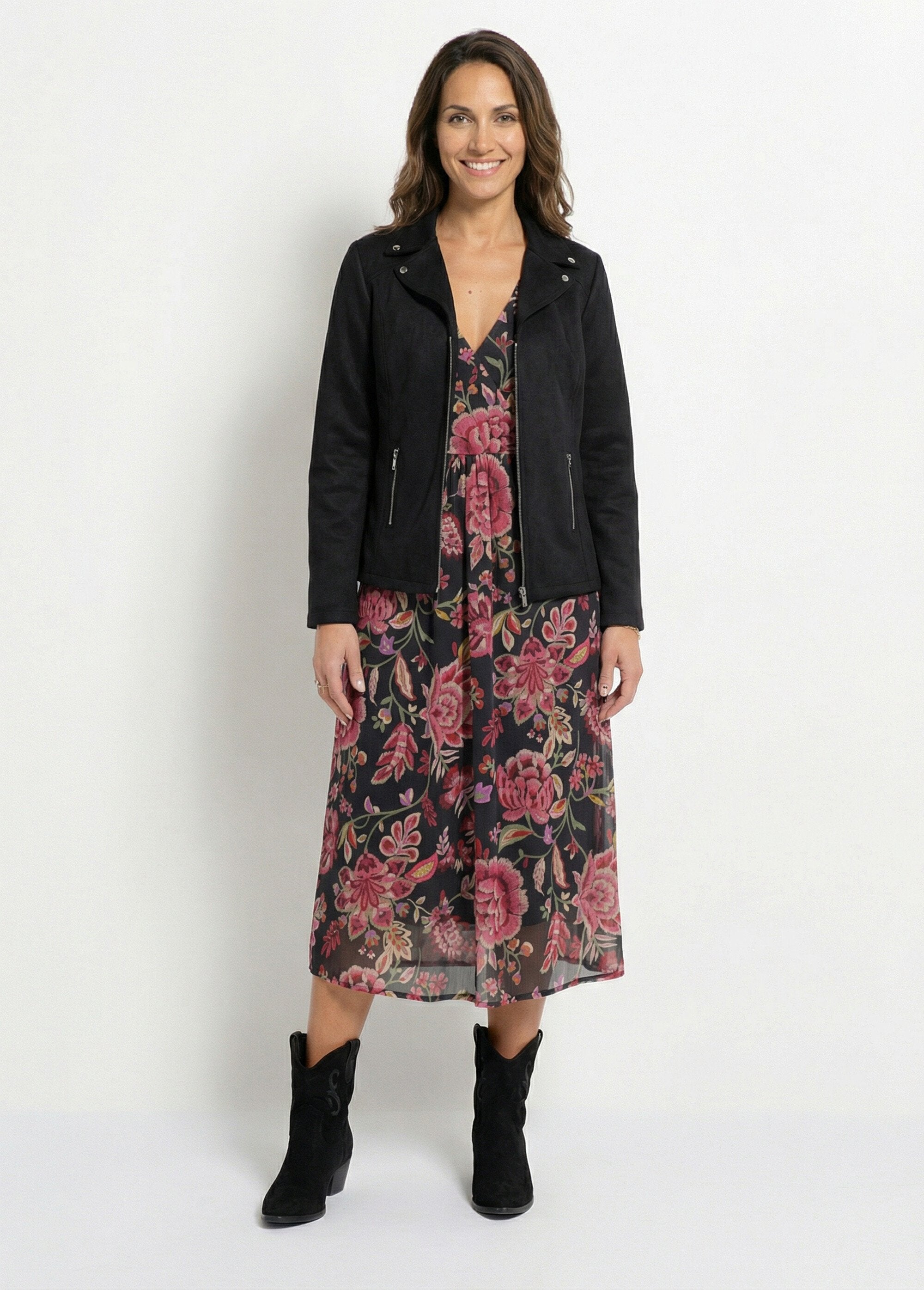 Blouson_zippé_tissu_suédé_velouté_Noir_SF1_slim