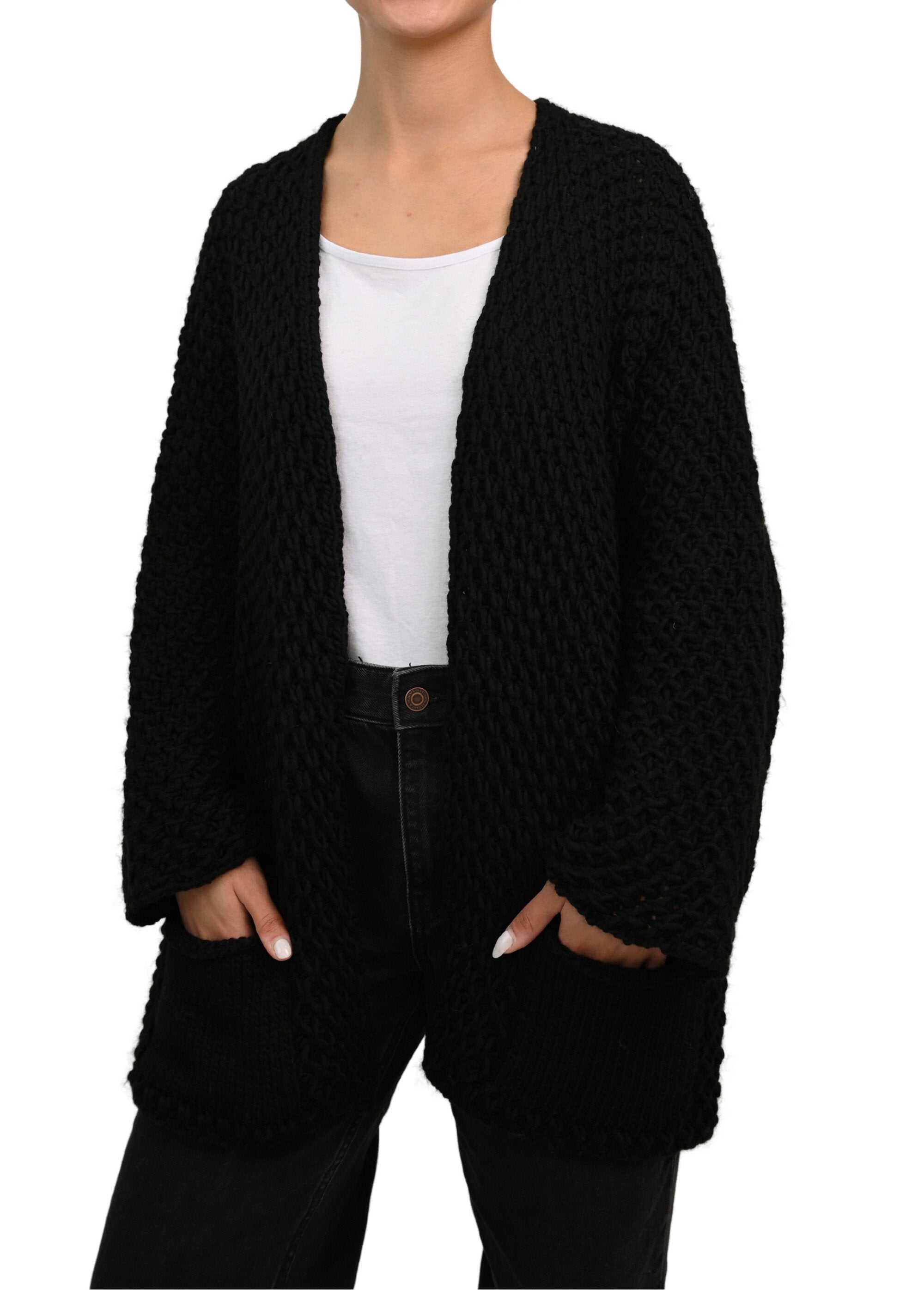 Gilet_long_maille_fantaisie_sans_coutures_Noir_FA1_slim