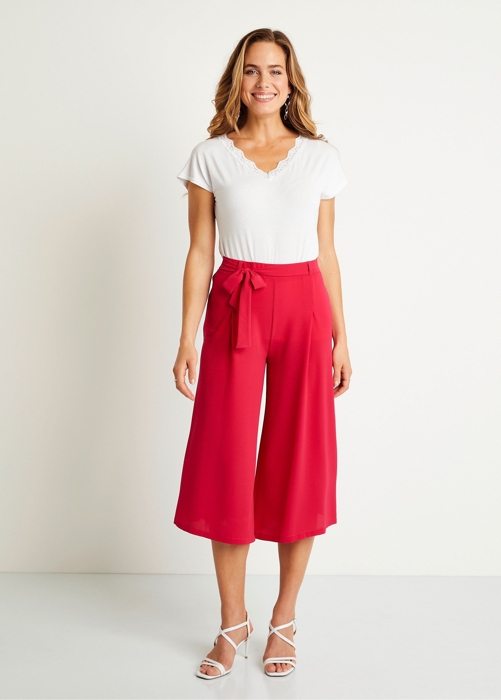 Pantalón_culotte_largo_cintura_elástica_fucsia_liso_SF1_slim