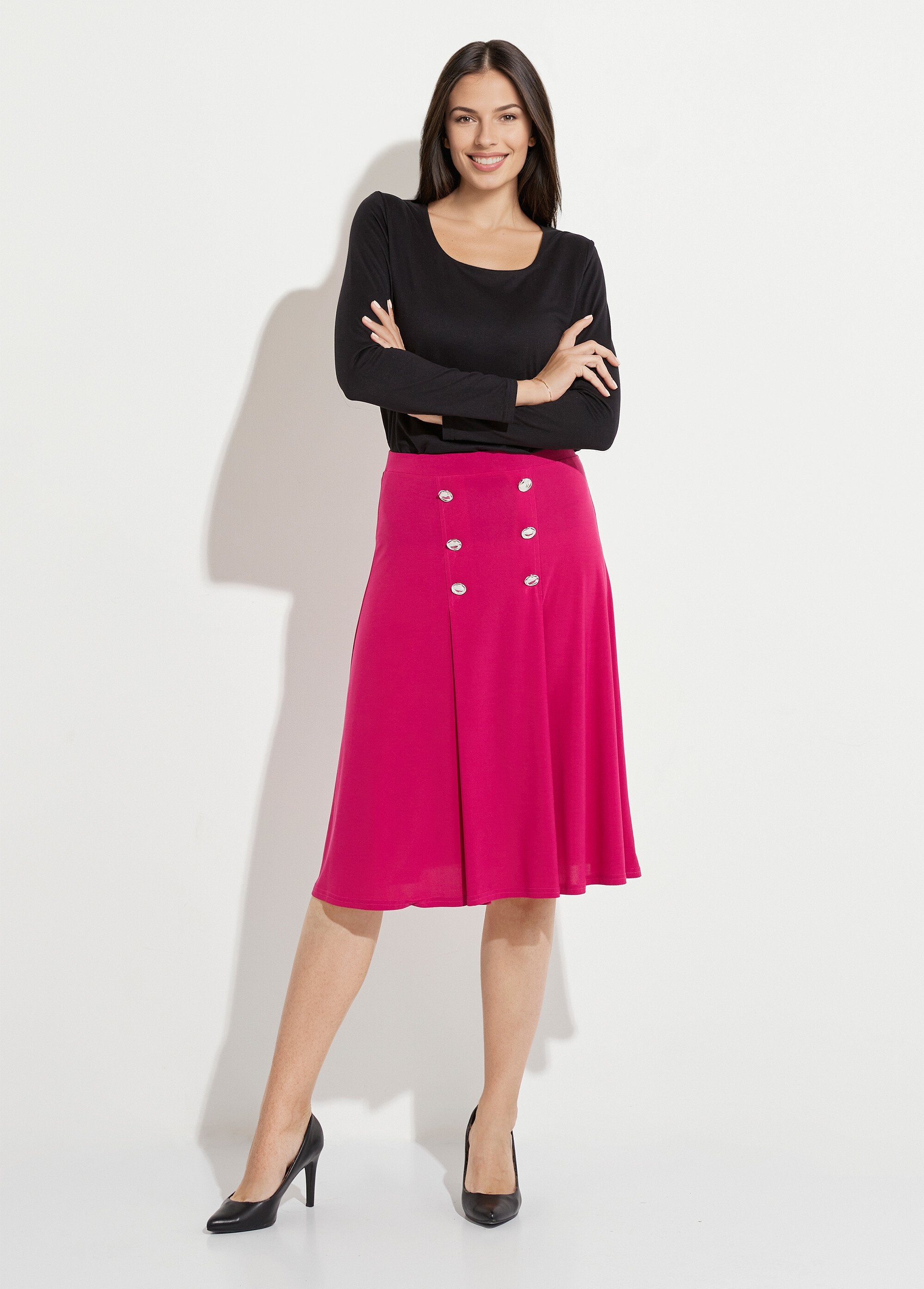 Falda_acampanada_de_largo_medio_en_punto_liso_con_puente_Fucsia_SF1_slim
