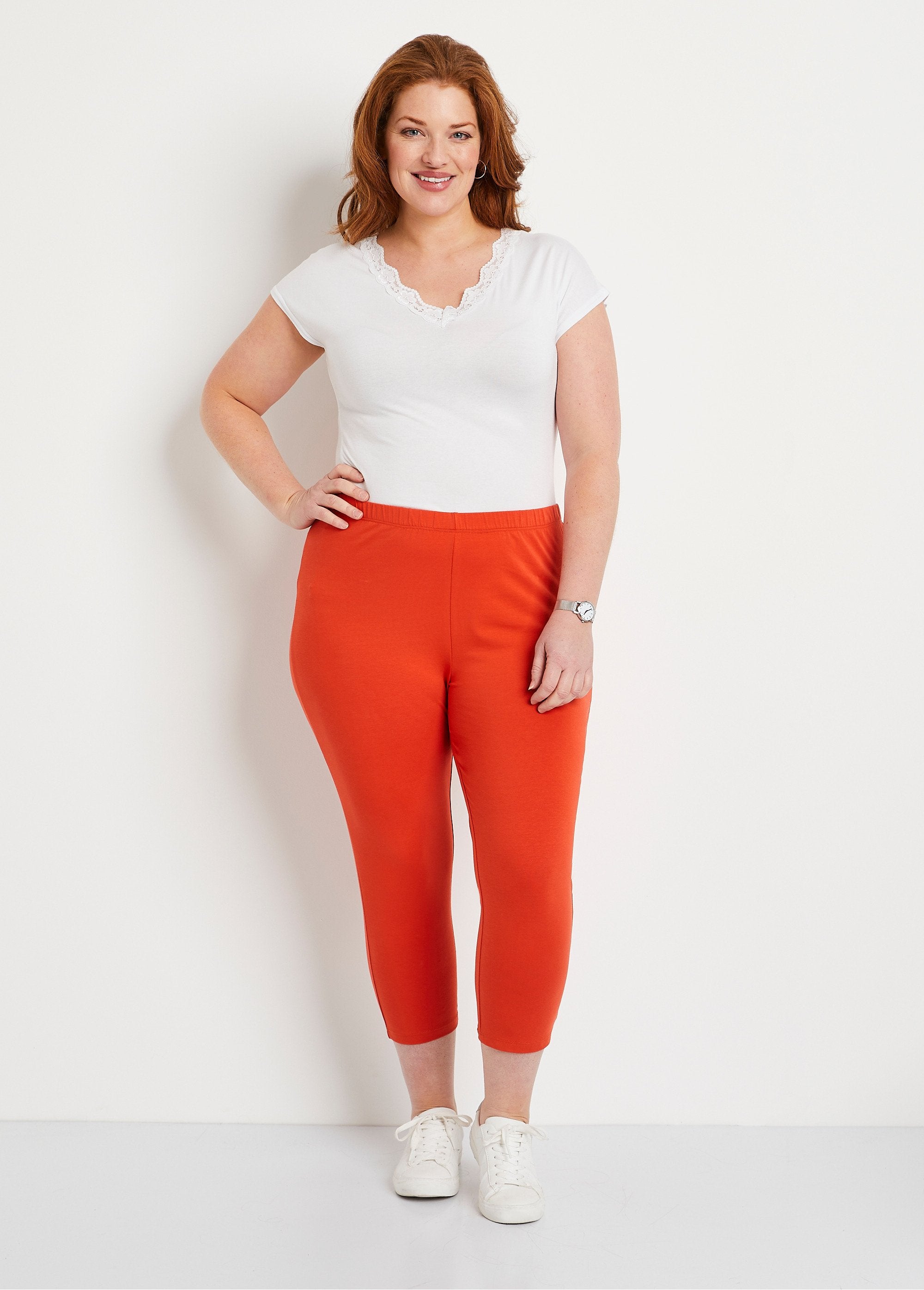 Legging_corto_de_algodón_con_cintura_elástica_naranja_SF1_curvy