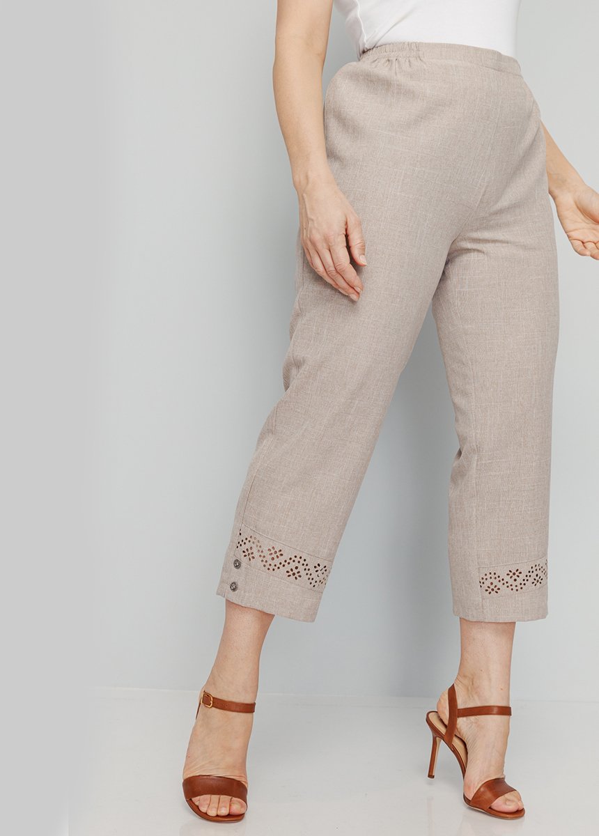 Pantalón_cropped_con_cinturón_elástico_calado_Beige_FA1_slim