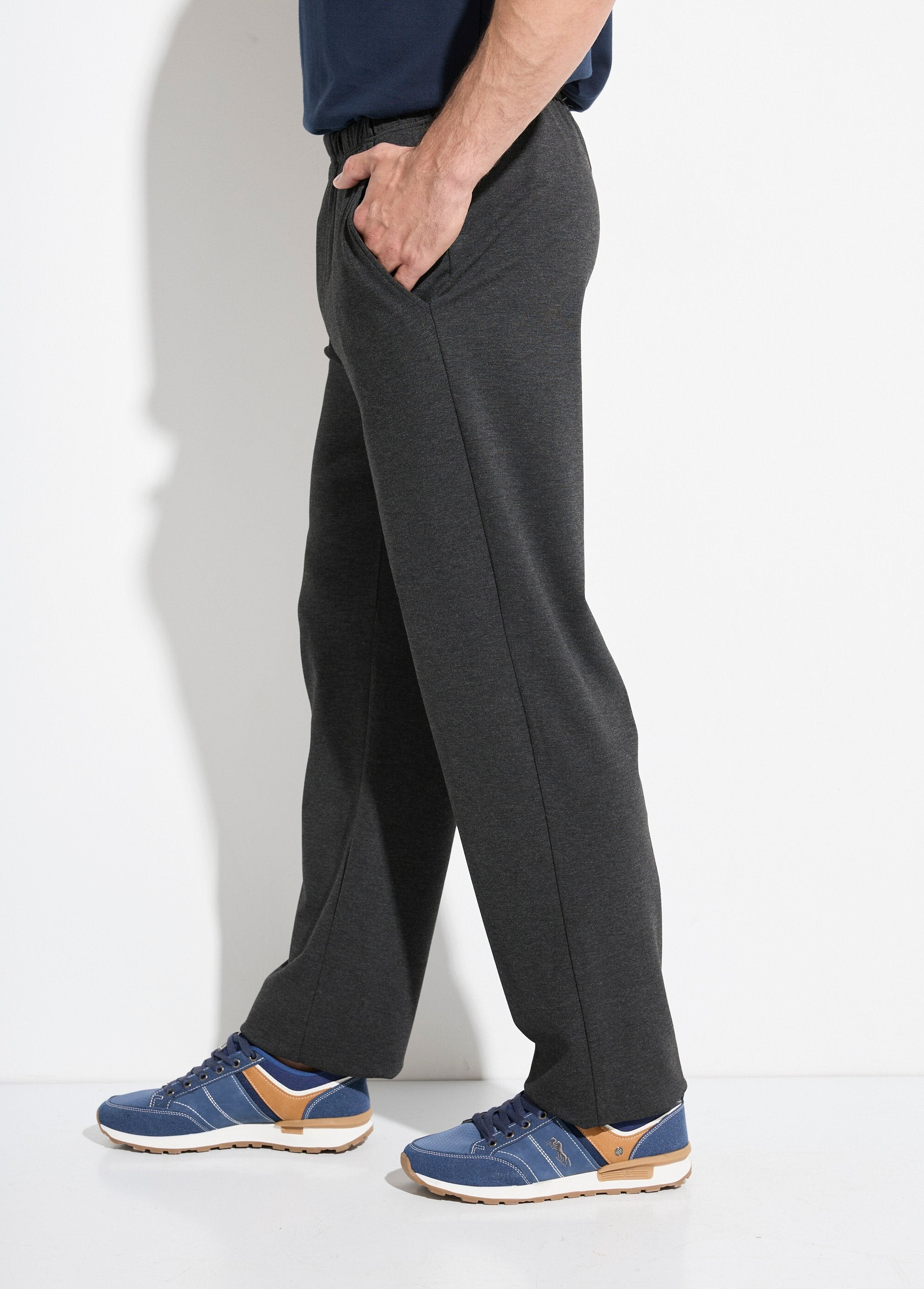 Pantalón_recto_con_cinturilla_elástica_en_tejido_elástico_Antracita_DR1_slim