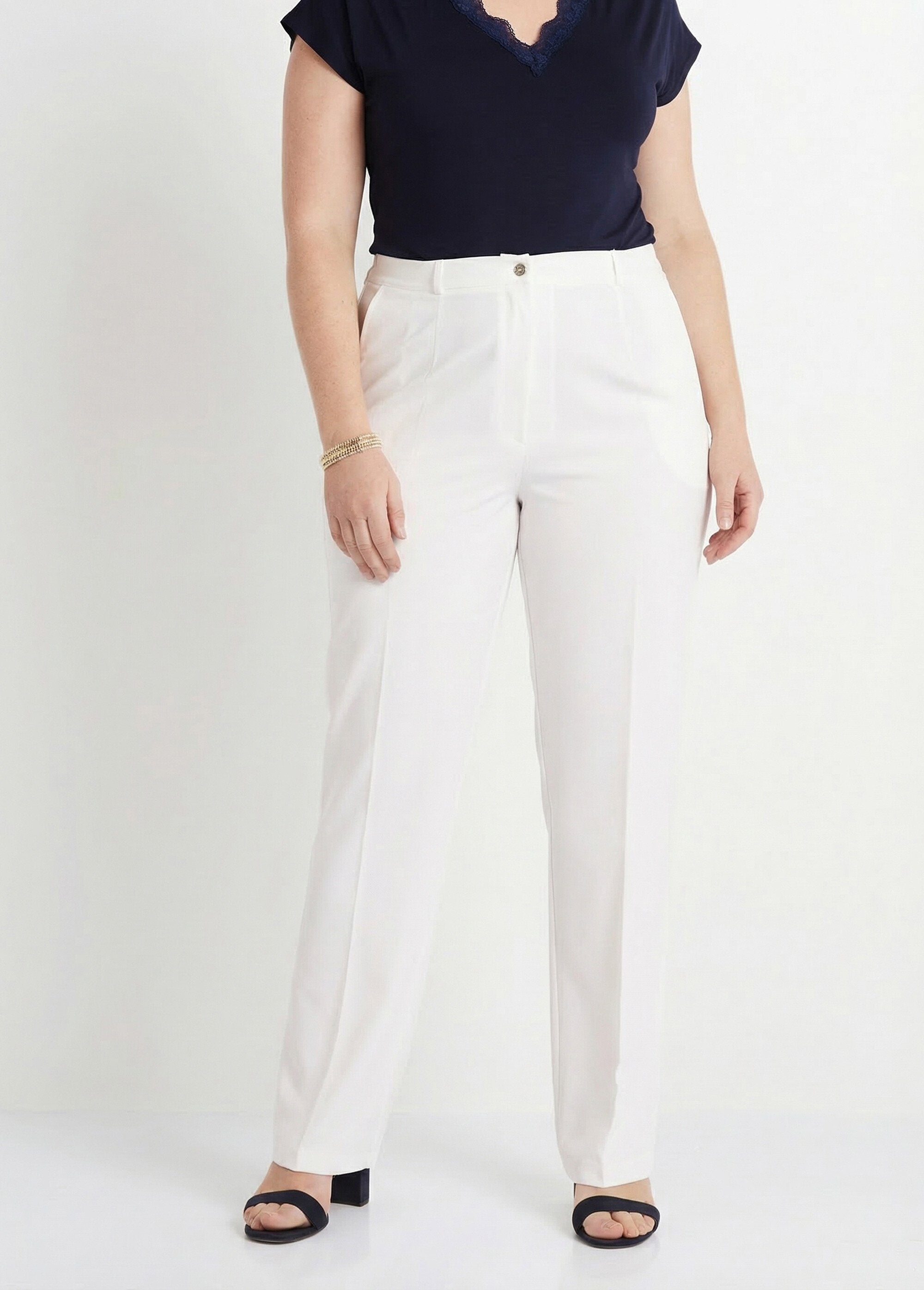 Pantalón_recto_liso_con_cintura_semielástica_Blanco,_Blanca_FA1_curvy