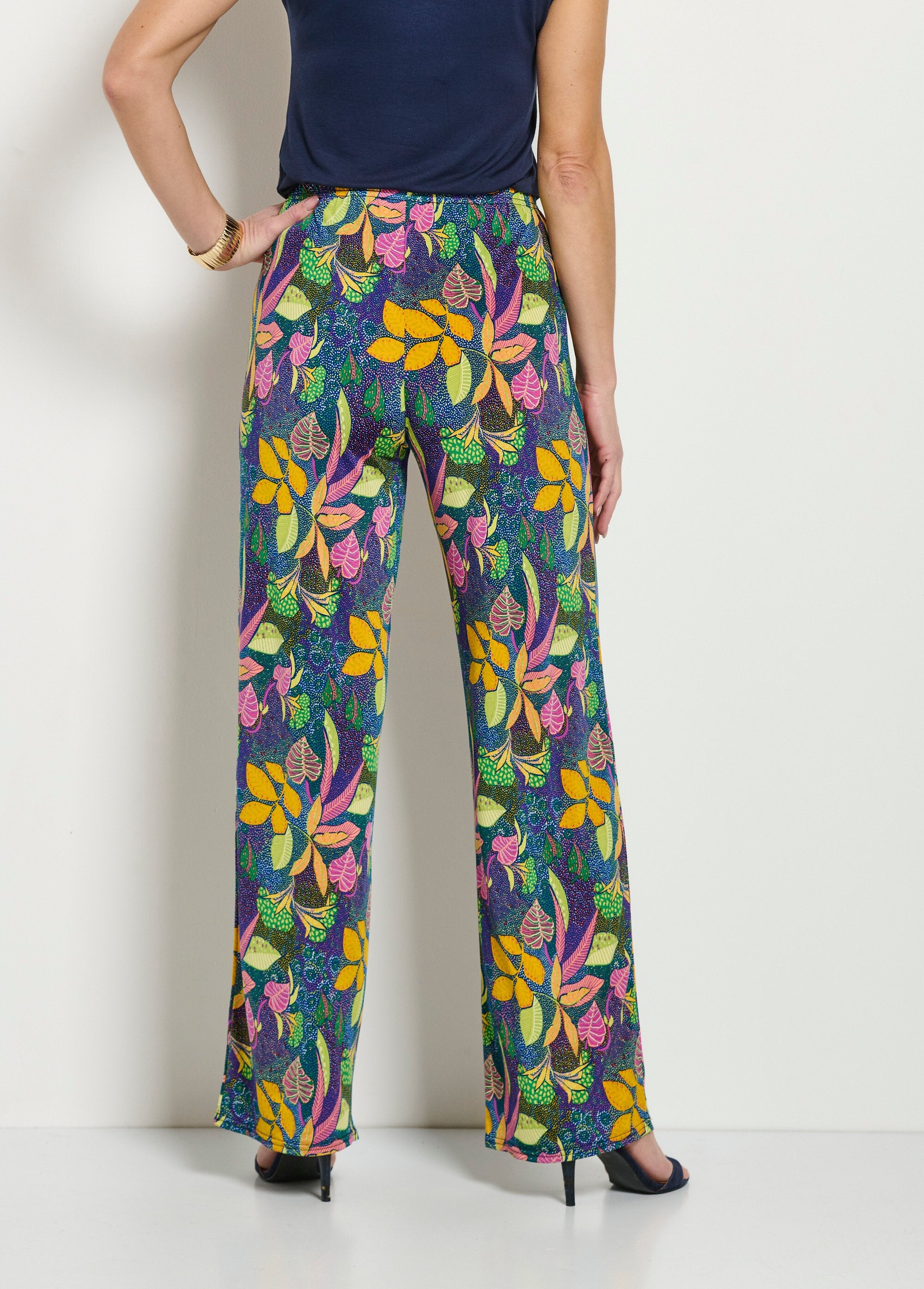 Pantalones_fluidos_de_malla_con_cintura_elástica_rosa_y_amarillo_DO1_slim