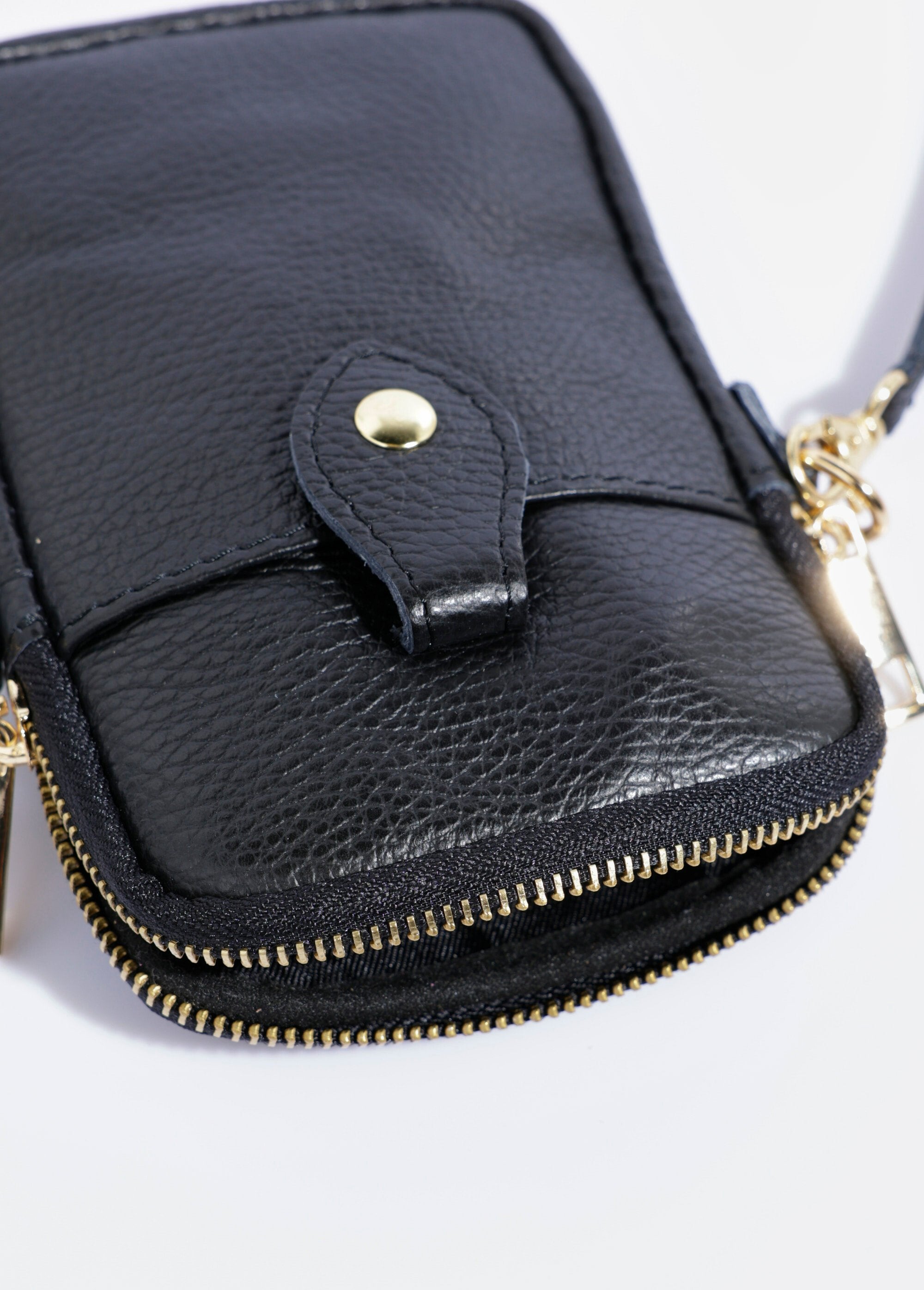 Funda_de_cuero_con_cremallera_para_teléfono_Negro_DE1_slim