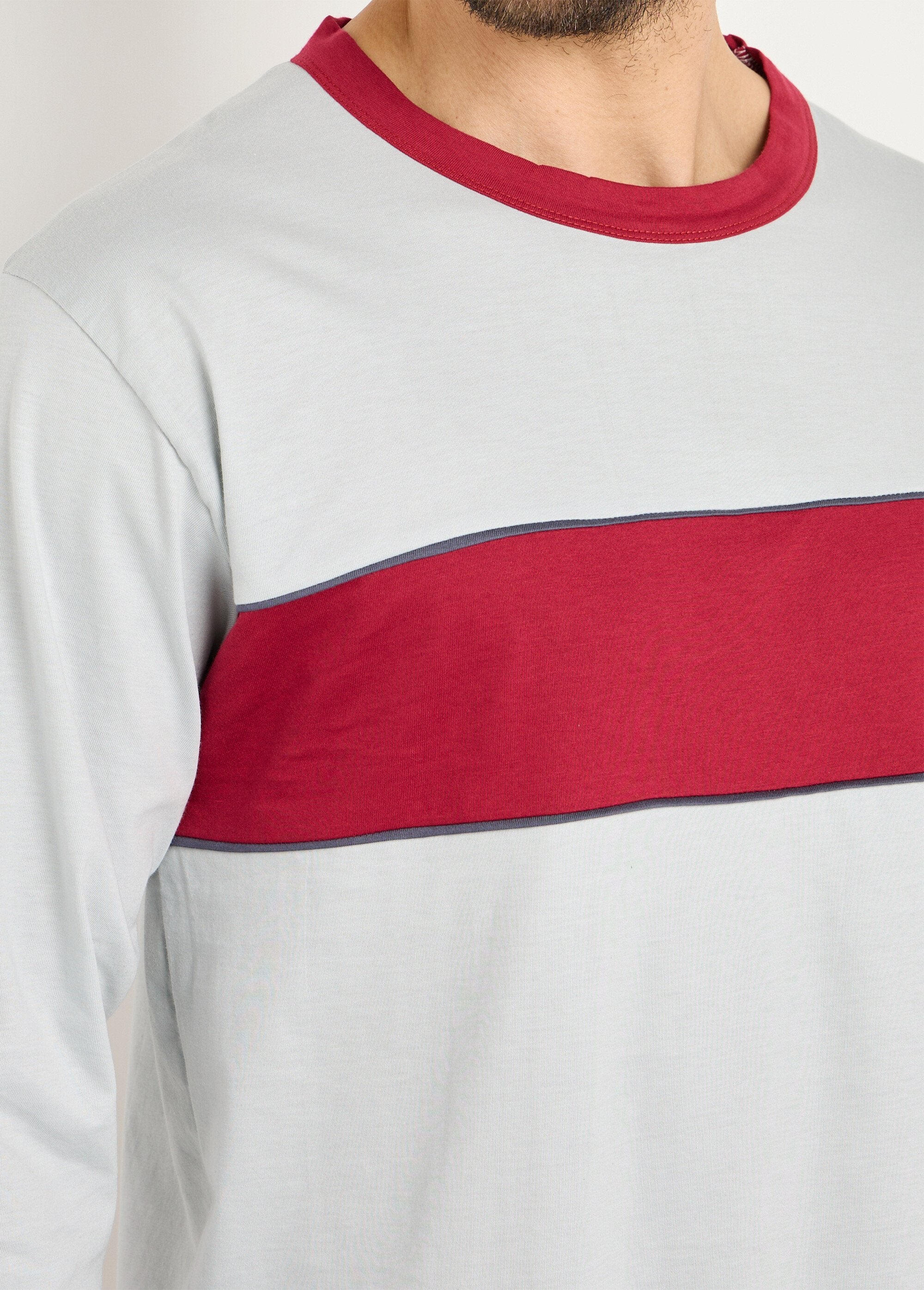 Pijama_de_algodón_bicolor_Burdeos_DE1_slim