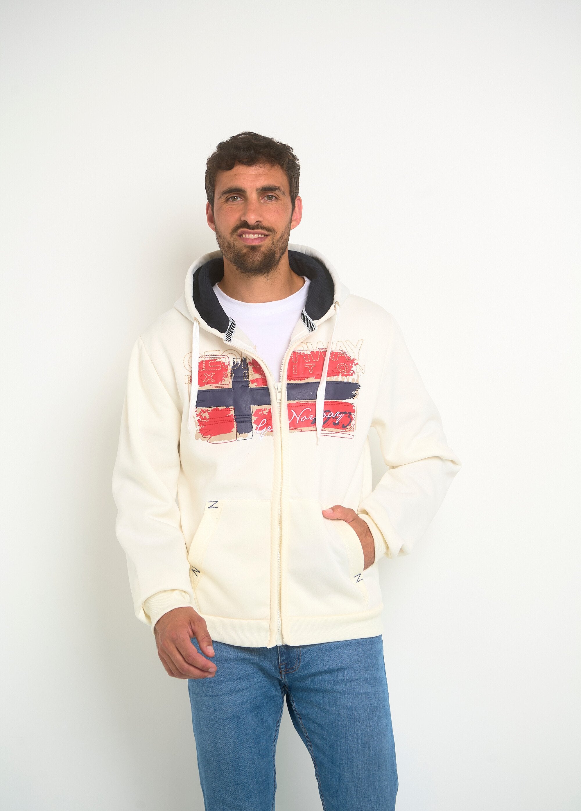 Sudadera_con_capucha,_cremallera_y_bolsillo_canguro_Blanco_y_azul_marino_FA1_slim